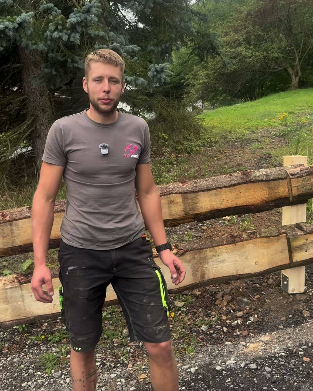 Milan Mileret, majitel M2WORK, na stavbě